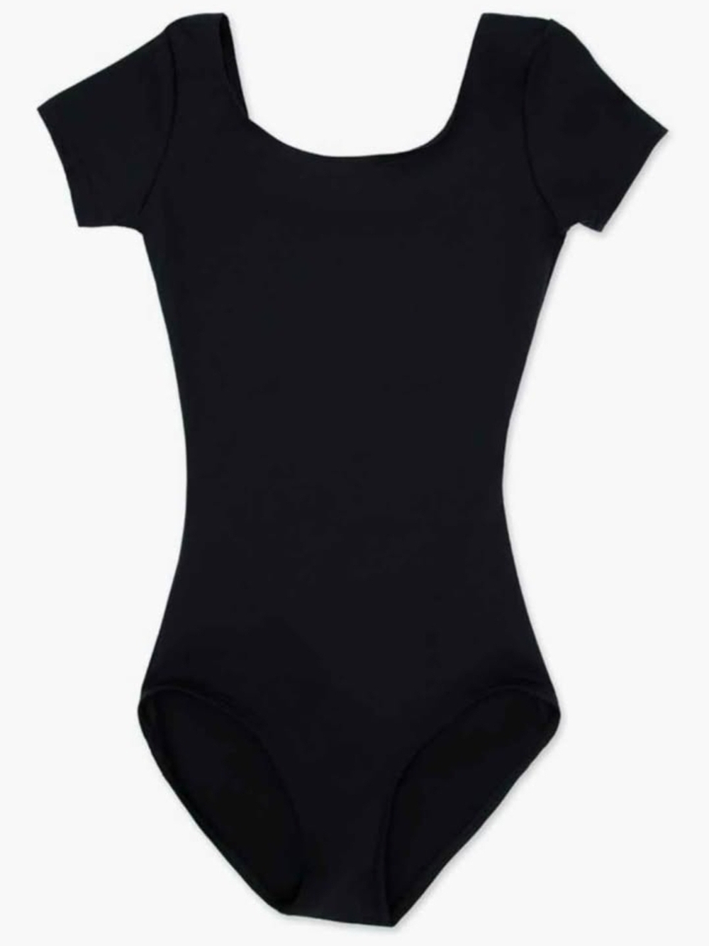 Capezio Black Short Sleeve Kids Leotard